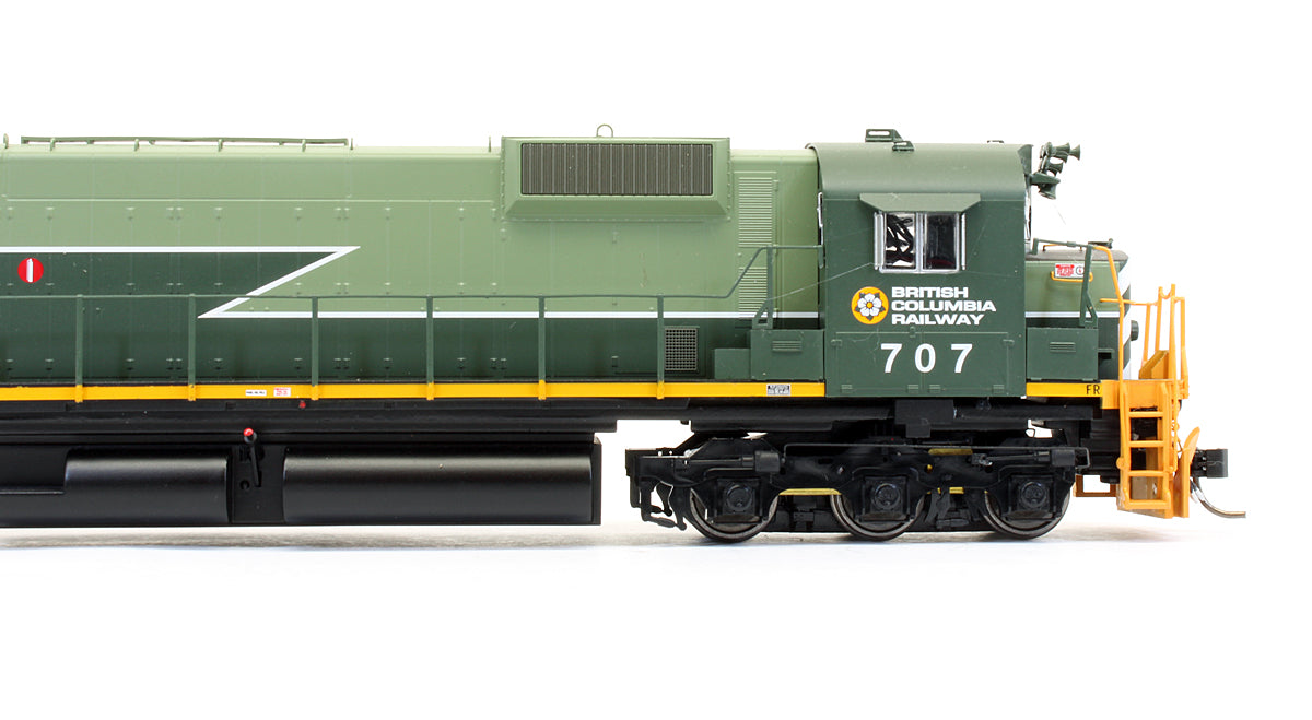 Pre-Owned Alco Century M630 Two Tone Green Diesel Locomotive British Columbia Rail - Road #707