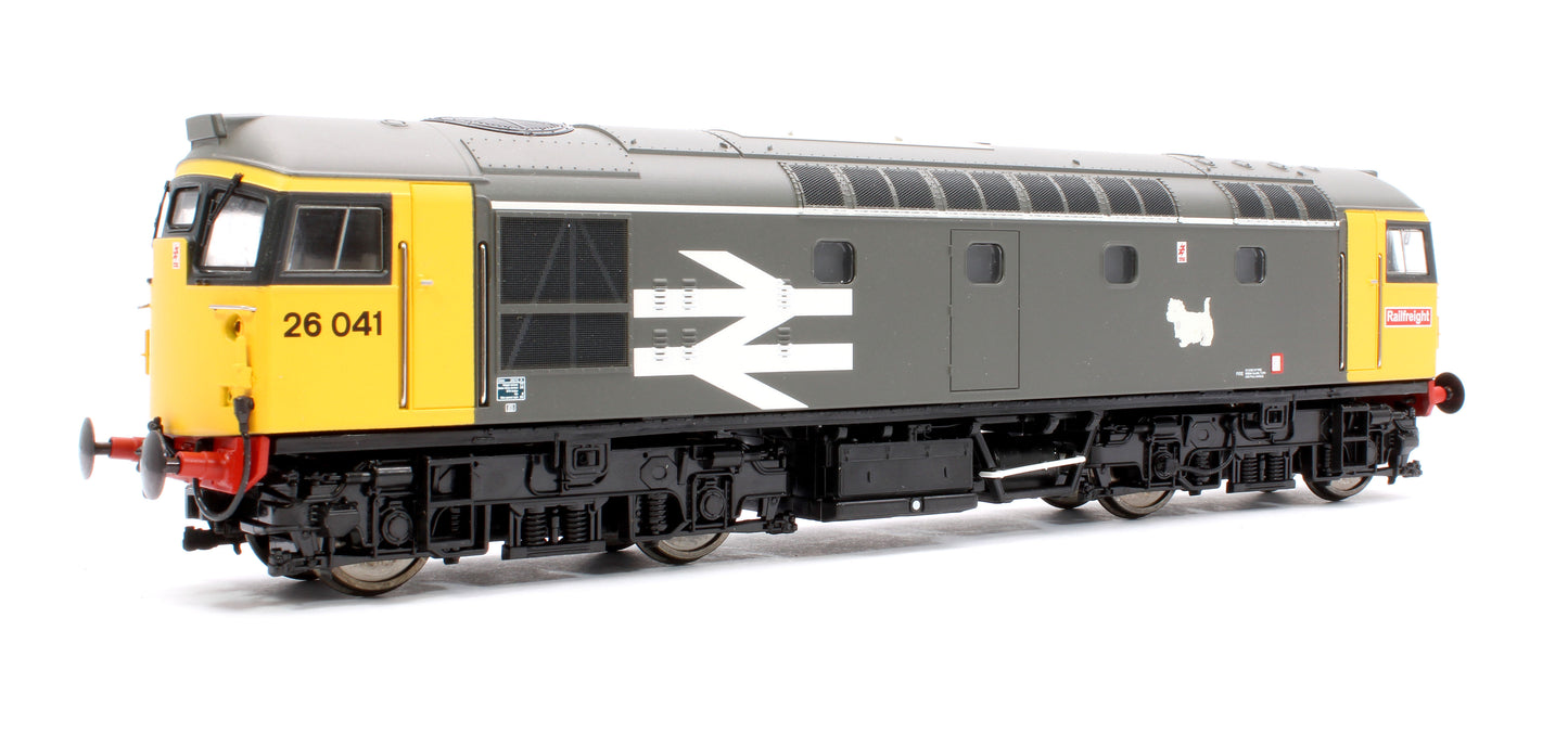 Pre-Owned 2635 Class 26 BRCW Sulzer No.26041 Railfreight Grey Livery (with Large Logo) Diesel Locomotive