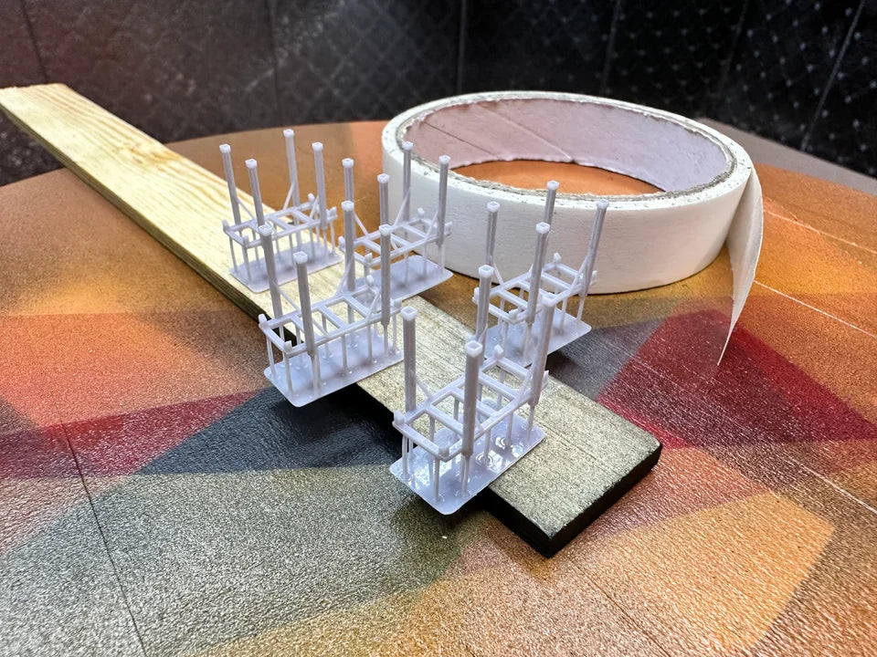 OO Gauge Axle Stands (Pack of 5) - Unpainted