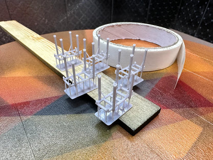 OO Gauge Axle Stands (Pack of 5) - Unpainted