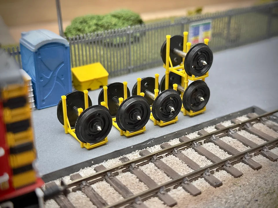N Gauge Axle Stands (Pack of 3) - Unpainted Model Kit