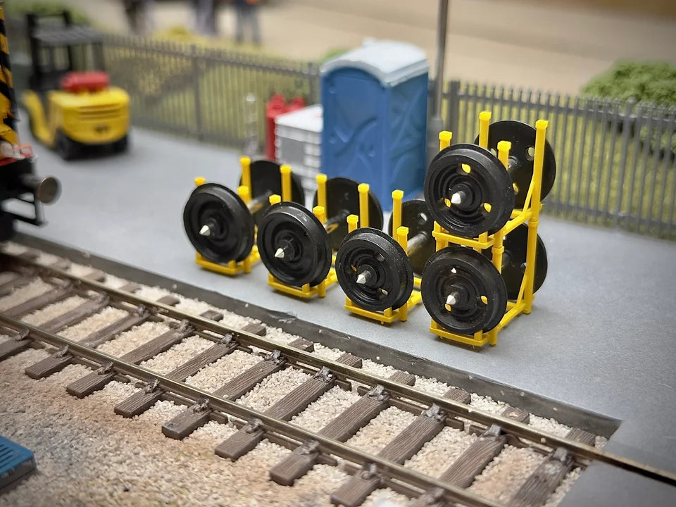 OO Gauge Axle Stands (Pack of 5) - Unpainted