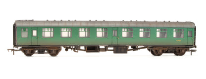 Pre-Owned BR MK1 Corridor SK Coach (SR) Green 'S24305' - Custom Weathered