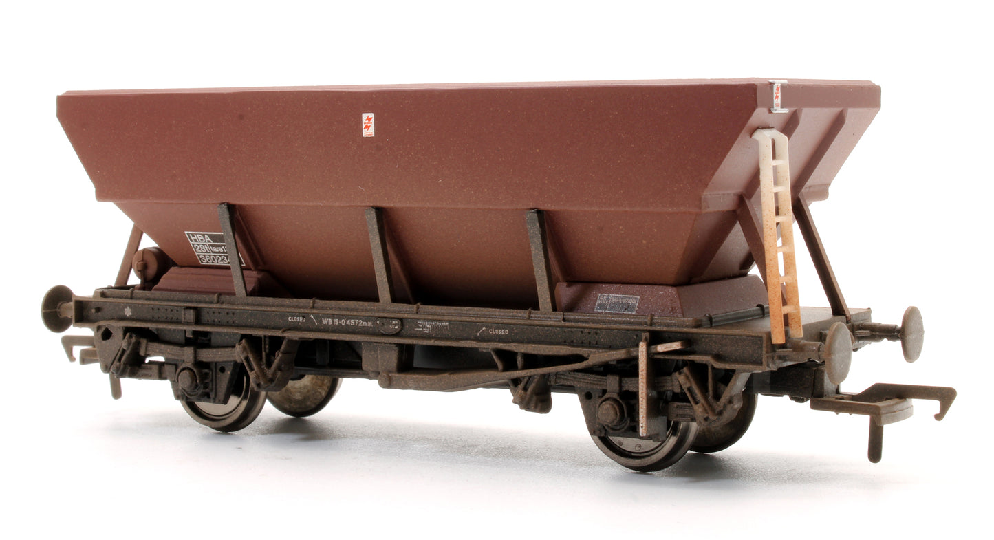 Pre-Owned 46T BR Brown HBA Hopper Wagon No.360234 - Weathered