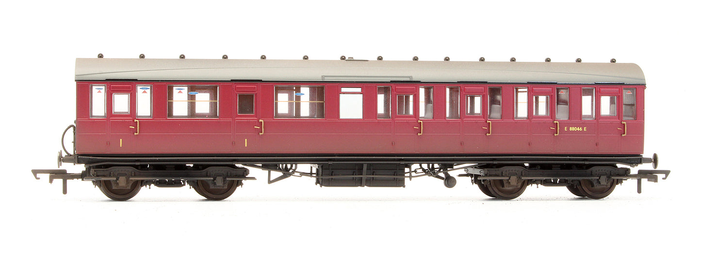 Pre-Owned BR Gresley Suburban Lavatory Composite Coach 'E 88046 E' - Custom Weathered