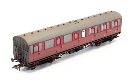 Pre-Owned BR Gresley Suburban Lavatory Composite Coach 'E 88046 E' - Custom Weathered