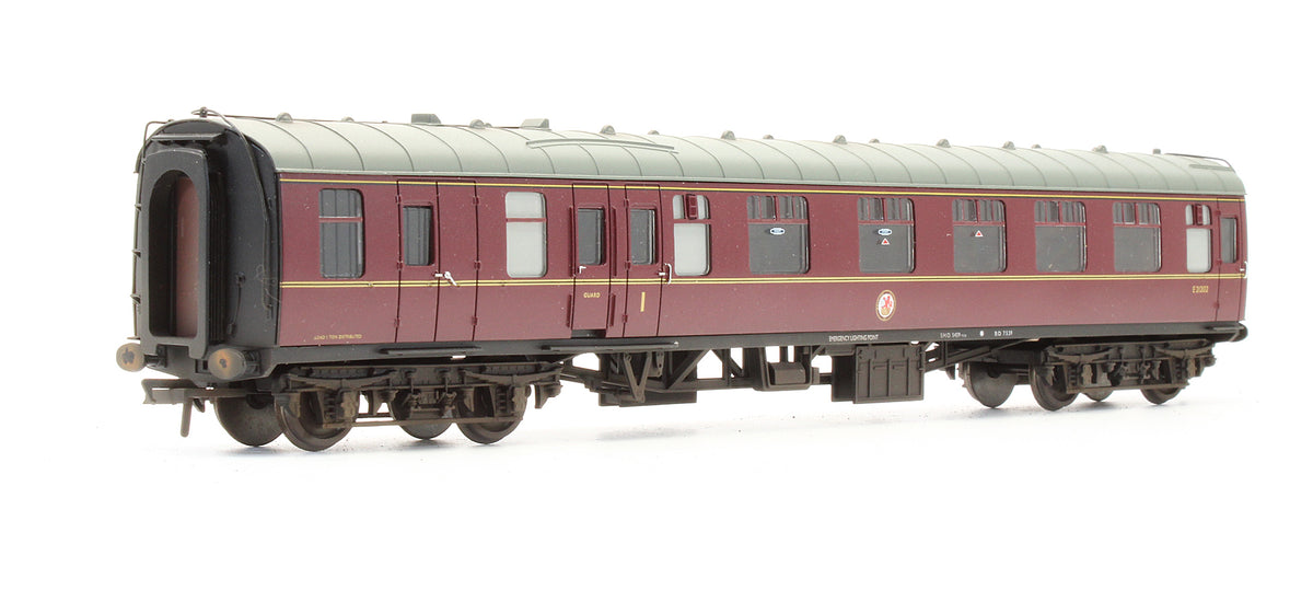 Pre-Owned BR Maroon MK1 Brake Corridor Composite BCK Coach 'E21202' - Custom Weathered