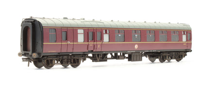 Pre-Owned BR Maroon MK1 Brake Corridor Composite BCK Coach 'E21202' - Custom Weathered