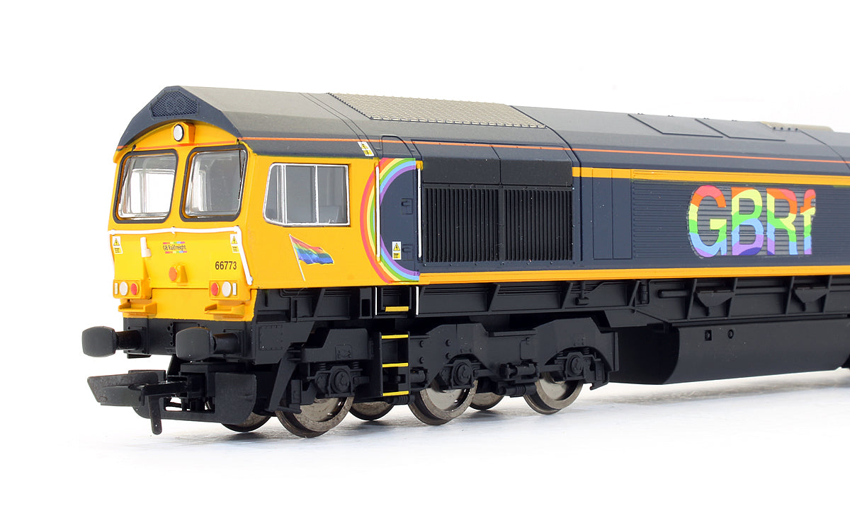 Pre-Owned GBRf Class 66773 'Pride Of GB Railfreight' Diesel Locomotive - DCC Sound