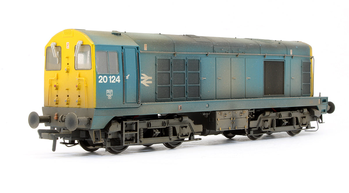Pre-Owned Class 20124 BR Blue With Indicator Discs Diesel Locomotive (Weathered) - DCC Sound