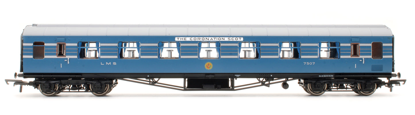 Pre-Owned R4964 LMS Stanier Coronation Scot No.7507 RFO Coach