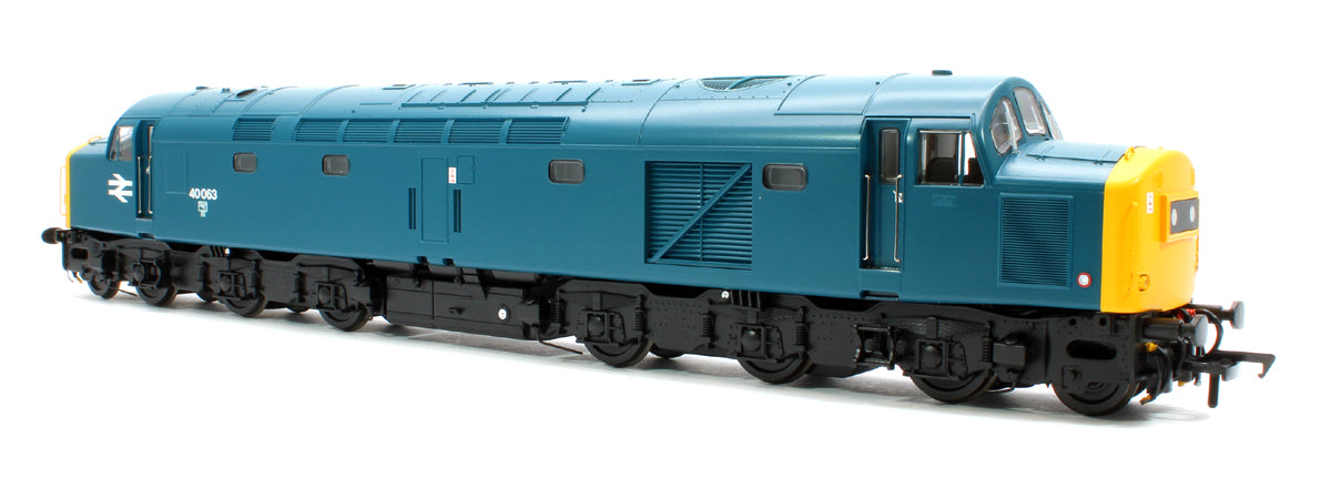 Class 40 Centre Headcode (ScR) 40063 BR Blue Diesel Locomotive - DCC Sound