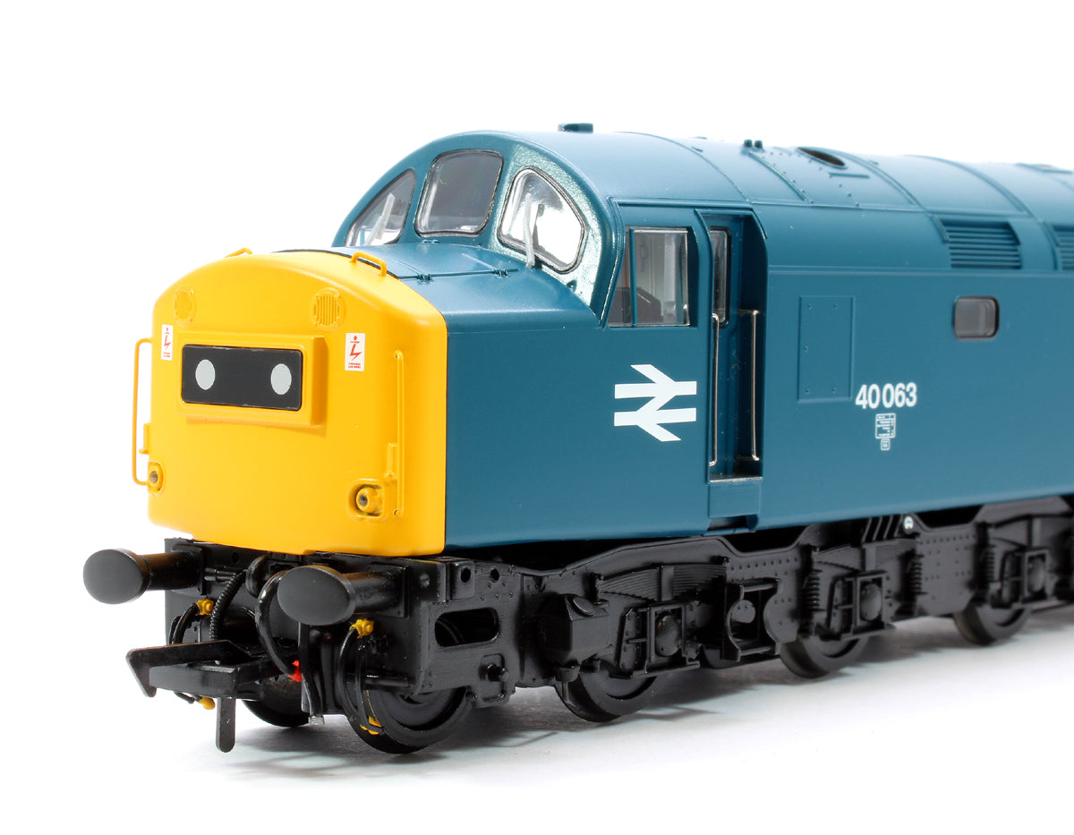 Class 40 Centre Headcode (ScR) 40063 BR Blue Diesel Locomotive - DCC Sound