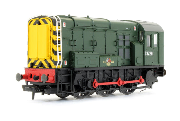 Pre-Owned Class 08 D3729 BR Green Diesel Shunter Locomotive