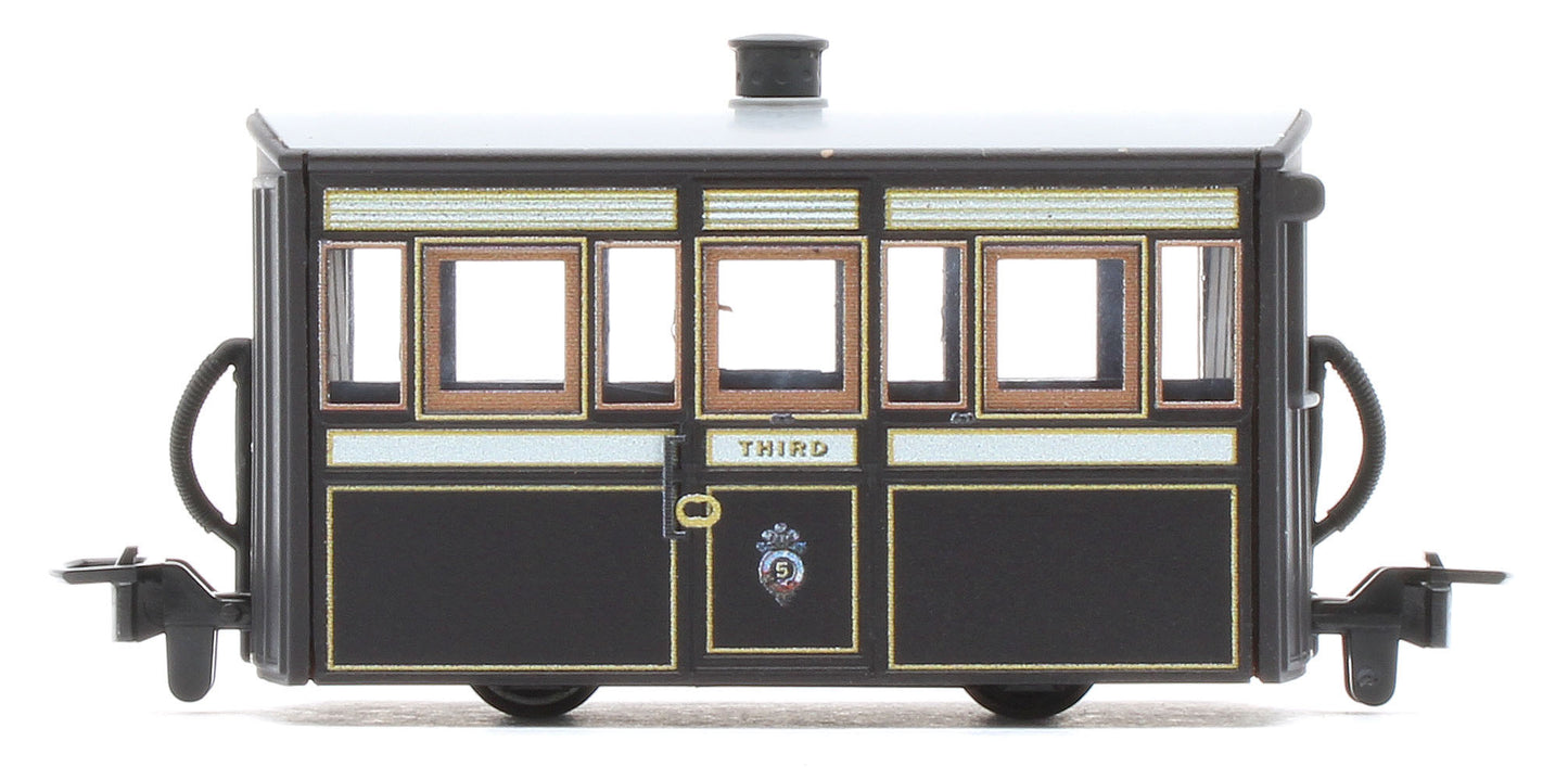 GR559 Ffestiniog Railway Bug Box Coach 3rd Class Victorian Livery No. 5