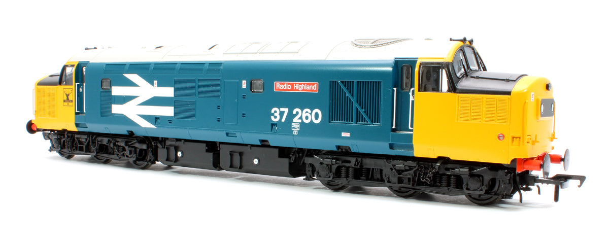 Class 37/0 Centre Headcode 37260 'Radio Highland' BR Blue (Large Logo) Diesel Locomotive