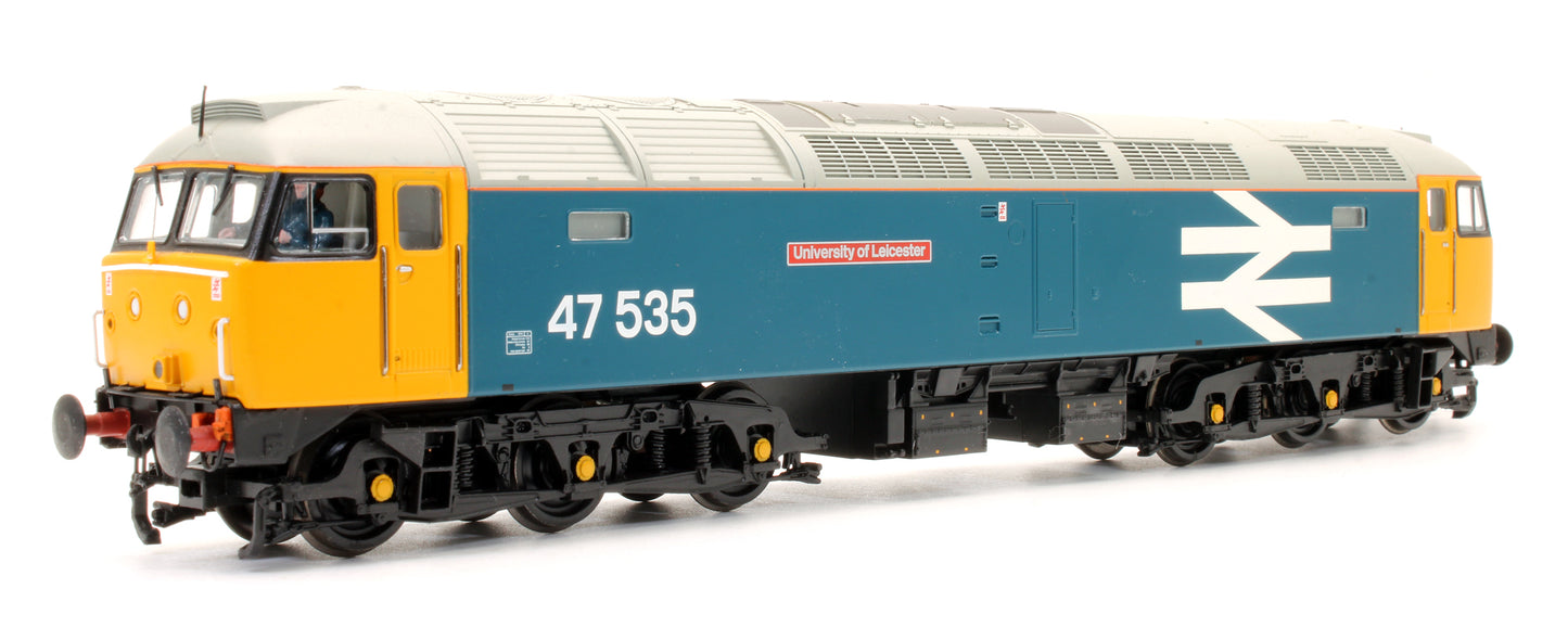 Pre-Owned Class 47535 'University Of Leicester' BR large Logo Blue