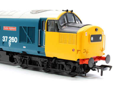 Class 37/0 Centre Headcode 37260 'Radio Highland' BR Blue (Large Logo) Diesel Locomotive