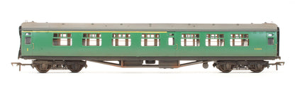Pre-Owned 34-550B BR Green (Yellow First Line) 63ft Bulleid Corridor Composite Coach 'S5810S' - Custom Weathered