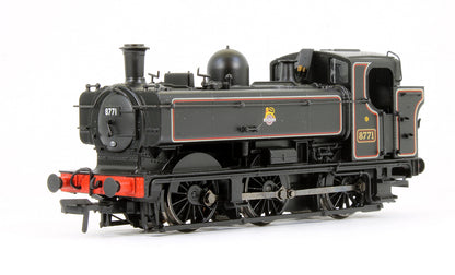 Pre-Owned Class 8750 Pannier Tank 8771 BR Lined Black Early Emblem Steam Locomotive - DCC Fitted