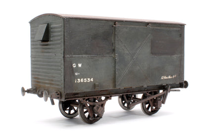 Pre-Owned GW Grey 12T Vent Van No.136534 - Weathered (Unboxed)
