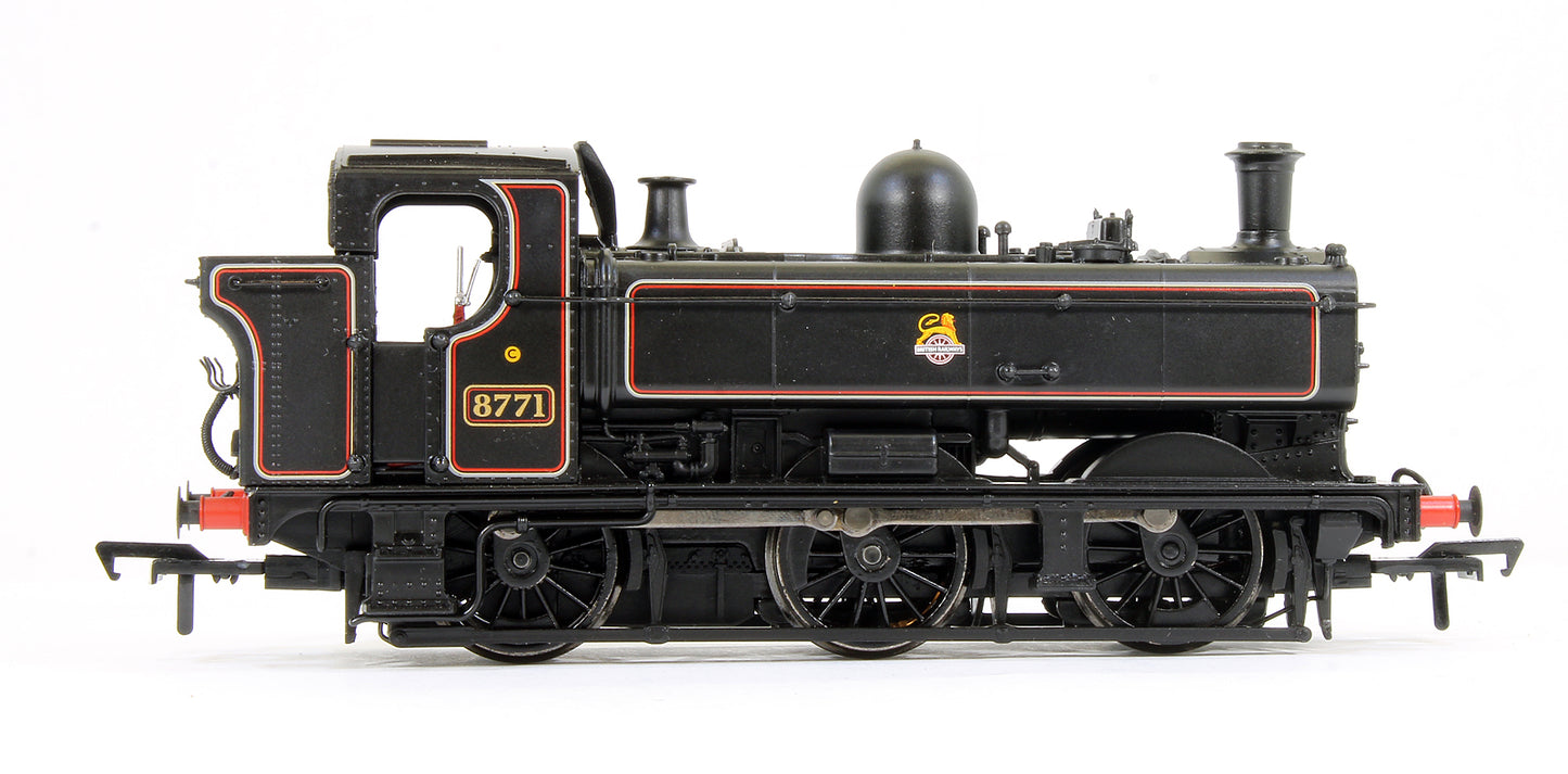 Pre-Owned Class 8750 Pannier Tank 8771 BR Lined Black Early Emblem Steam Locomotive - DCC Fitted