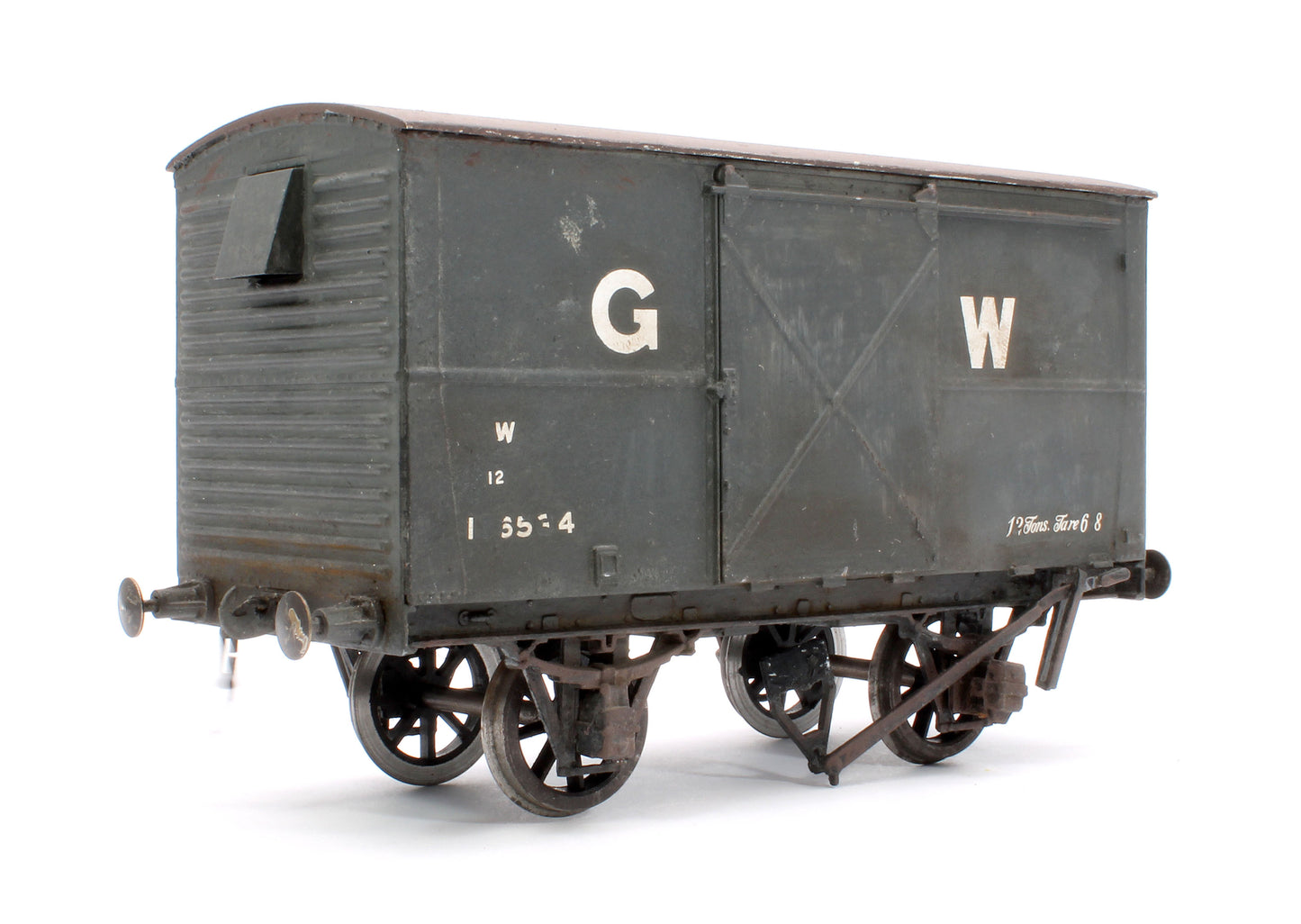 Pre-Owned GW Grey 12T Vent Van No.136534 - Weathered (Unboxed)