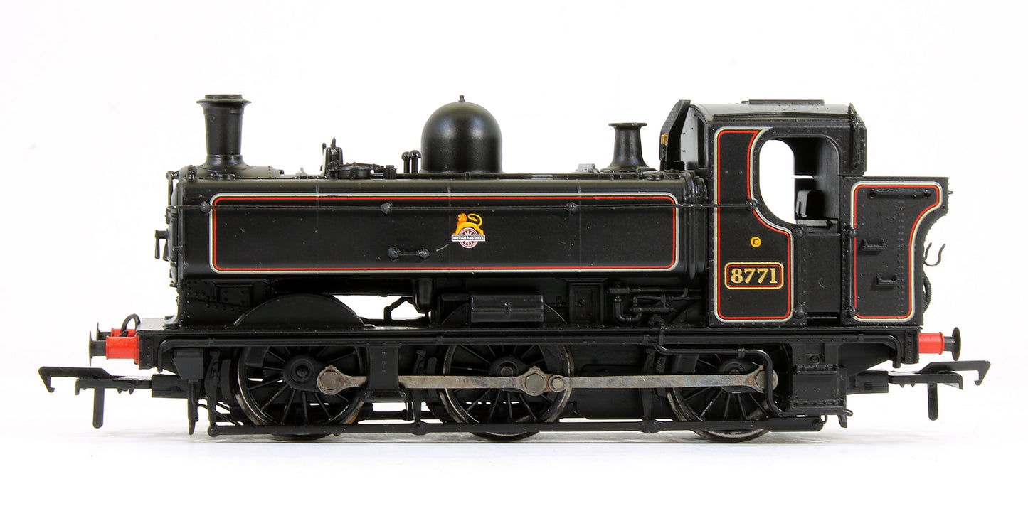 Pre-Owned Class 8750 Pannier Tank 8771 BR Lined Black Early Emblem Steam Locomotive - DCC Fitted