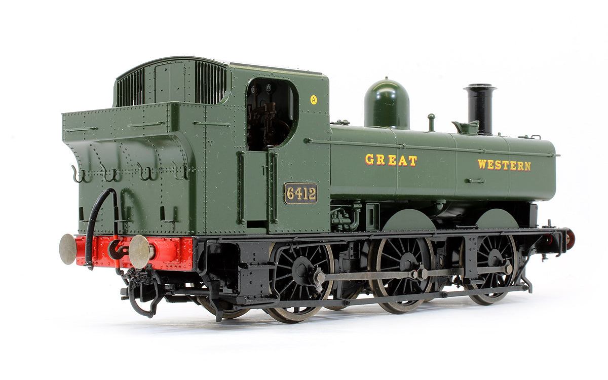 Pre-Owned 7S-024-001 64XX Pannier 6412 Great Western Green Steam Locomotive