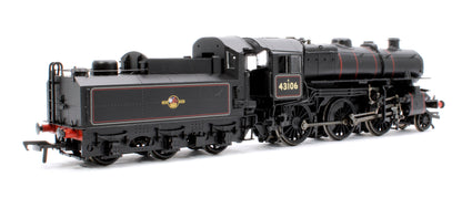 Pre-Owned Ivatt Class 4 2-6-0 BR Black No.43106 Steam Locomotive (with Tablet Catcher Late Crest)