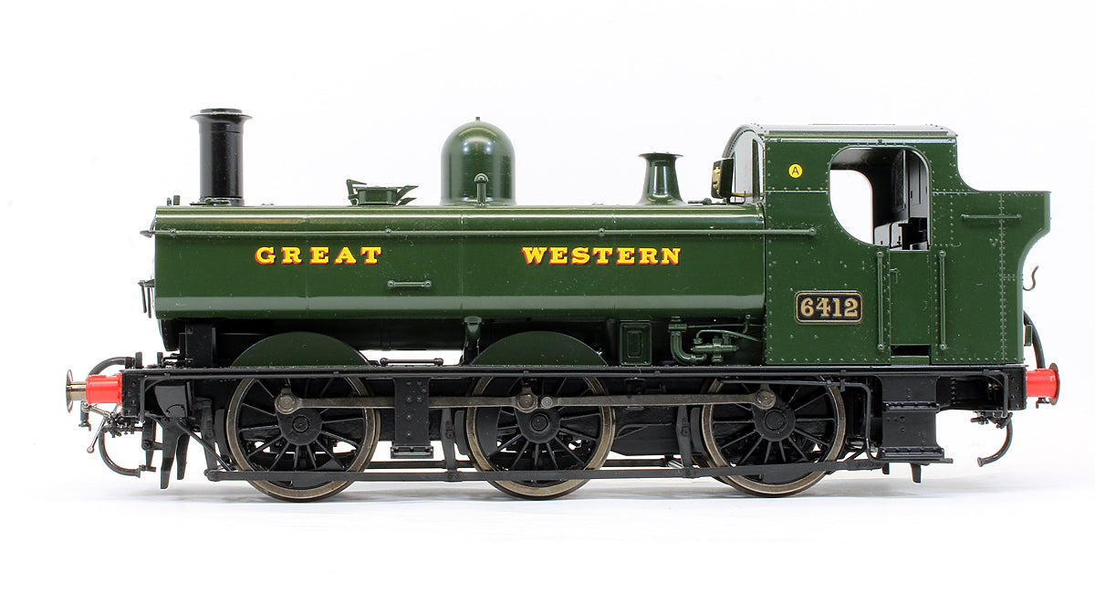 Pre-Owned 7S-024-001 64XX Pannier 6412 Great Western Green Steam Locomotive