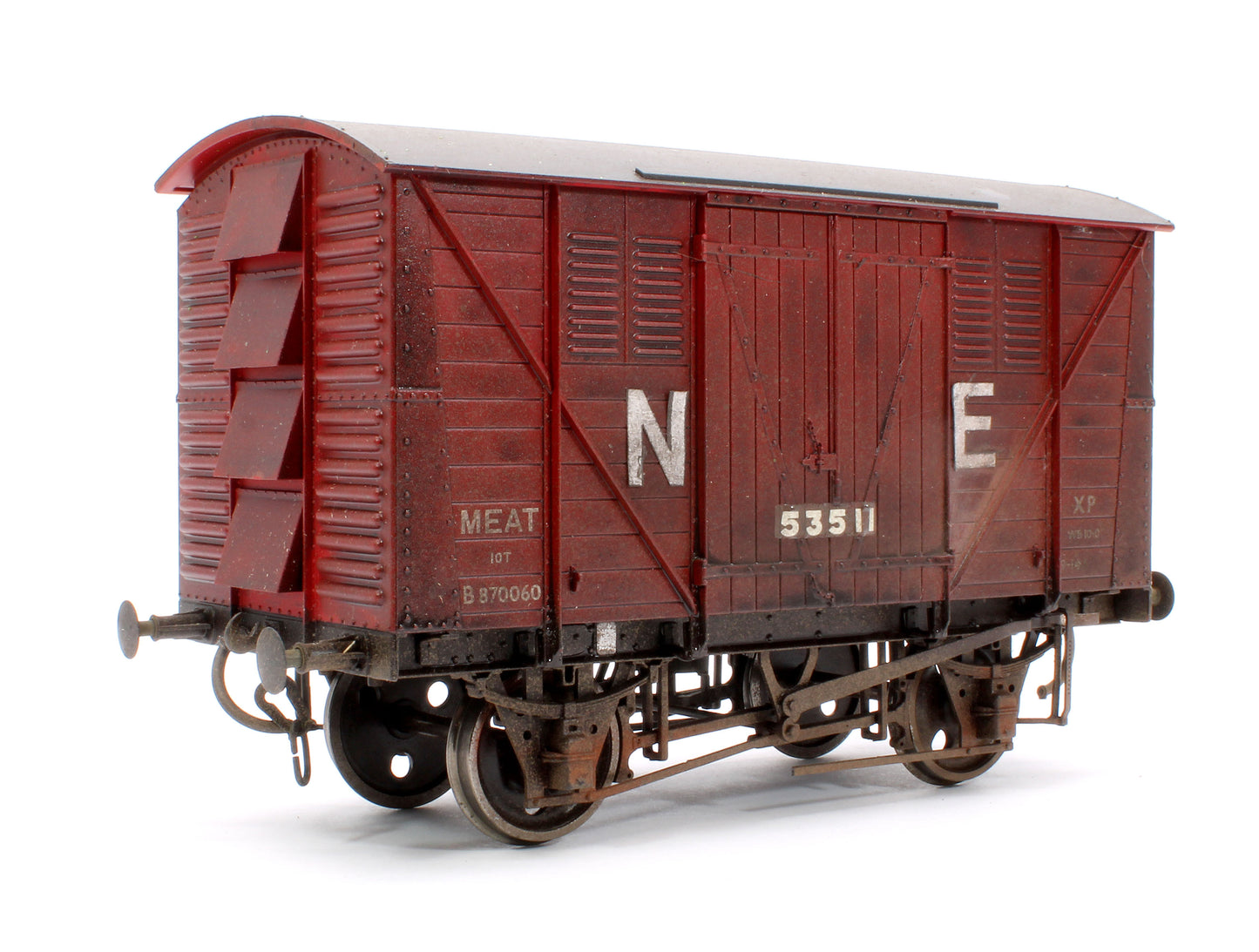 Pre-Owned NE 10T Meat Van No.53511 - Weathered (Unboxed)
