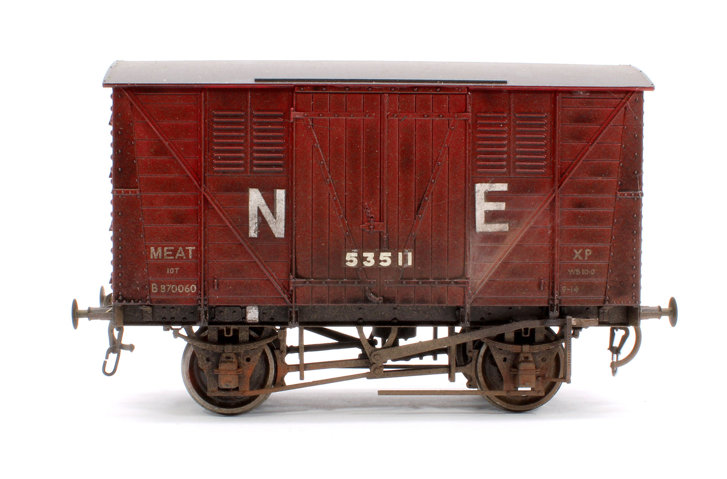 Pre-Owned NE 10T Meat Van No.53511 - Weathered (Unboxed)