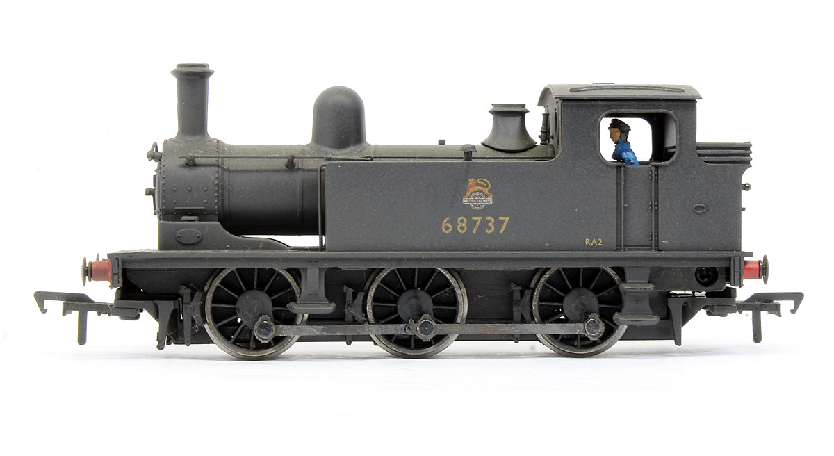 Pre-Owned 31-055A J72 Tank '68737' BR Black Early Emblem Steam Locomotive (Weathered)