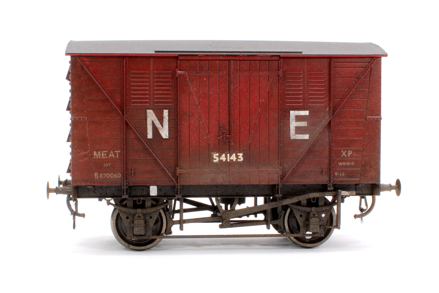 Pre-Owned NE 10T Meat Van No.54143 - Weathered (Unboxed)