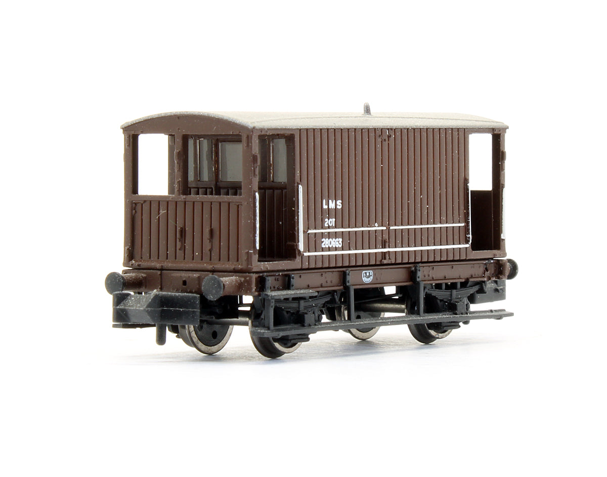 Pre-Owned Midland 20T Brake Van LMS Bauxite