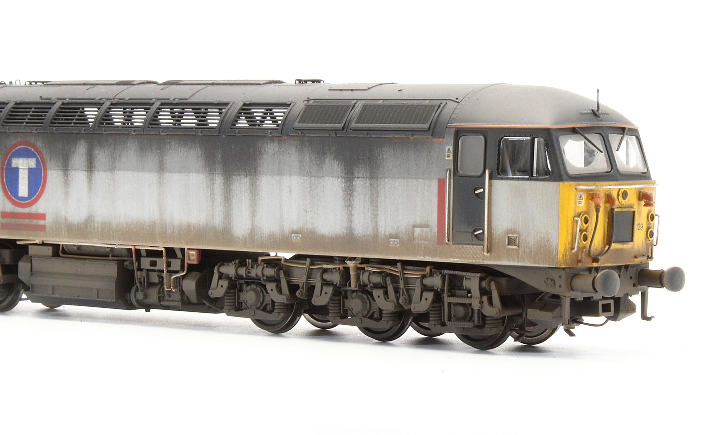 Bespoke Weathered Class 56 Triple Grey Transrail No.56129 Diesel Locomotive - Heavy Finish