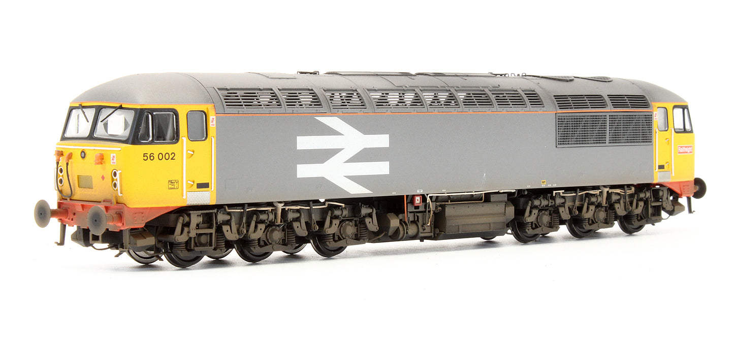Bespoke Weathered Class 56 BR Original Railfreight Grey No.56002 Diesel Locomotive - Light Finish