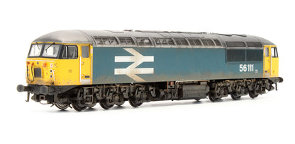 Bespoke Weathered Class 56 BR Blue No.56111 (Large Logo) Diesel Locomotive - Deluxe Weathered, DCC Sound