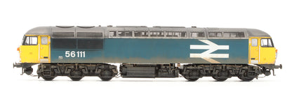 Bespoke Weathered Class 56 BR Blue No.56111 (Large Logo) Diesel Locomotive - Deluxe Weathered, DCC Sound