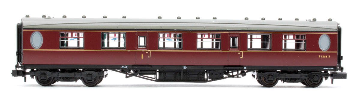 LNER Thompson Composite Corridor BR Maroon E1236E