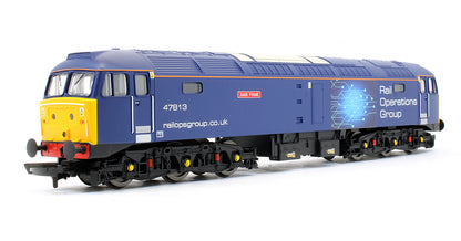 Pre-Owned RailRoad Plus ROG Class 47813 'Jack Frost' Diesel Locomotive (TTS Sound Fitted)