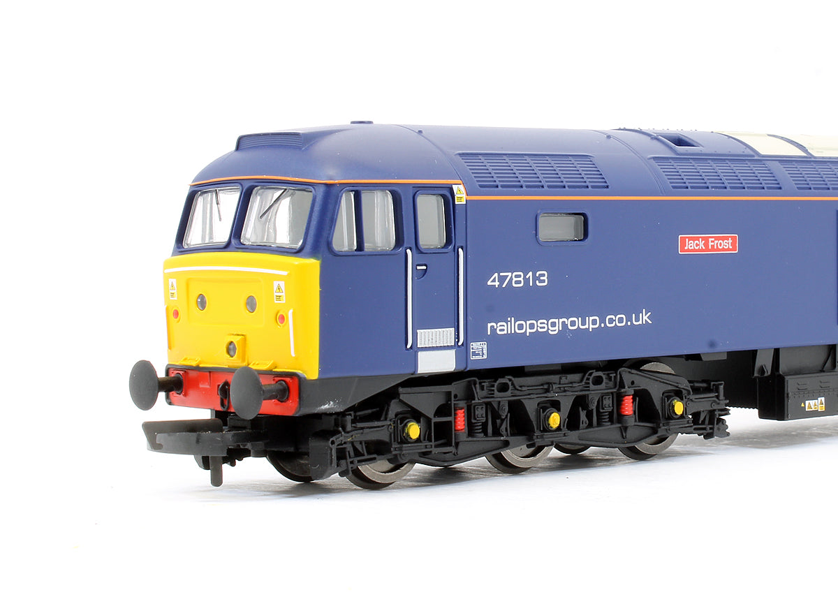 Pre-Owned RailRoad Plus ROG Class 47813 'Jack Frost' Diesel Locomotive (TTS Sound Fitted)