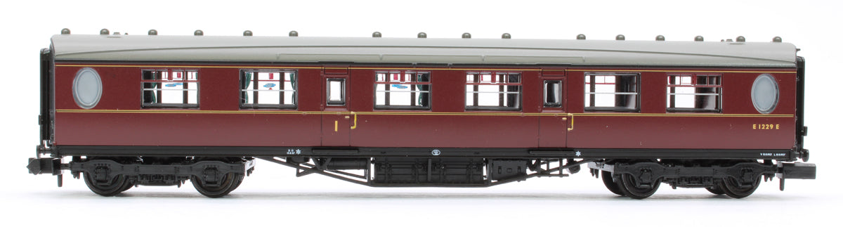 LNER Thompson Composite Corridor BR Maroon E1229E