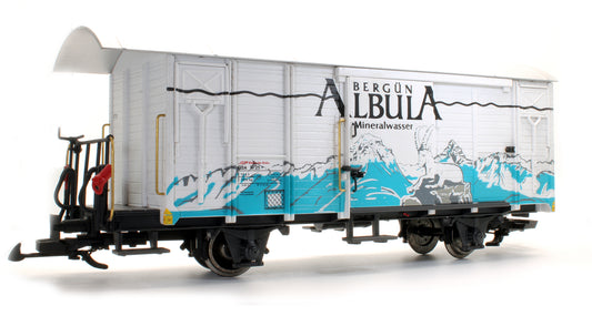 Pre-Owned RhB 'Bergun Albula Mineralwasser' 4 Wheel Van 'C 114'