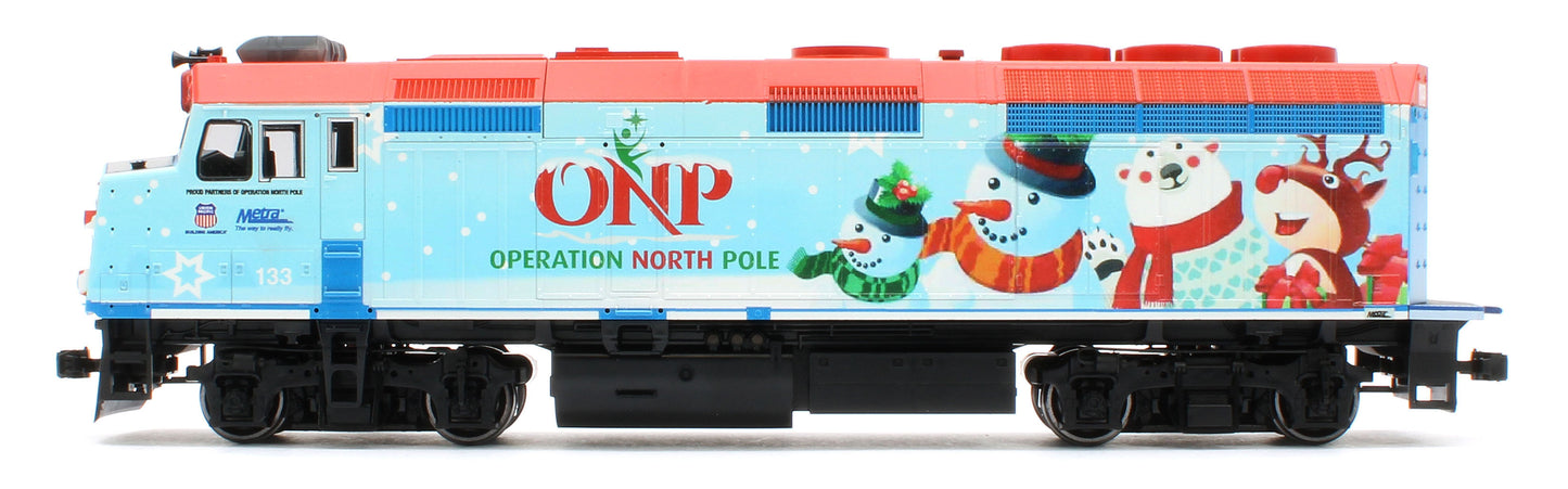 37-2016-DCC EMD F40PH ONP Christmas Train 2016 - DCC-Fitted