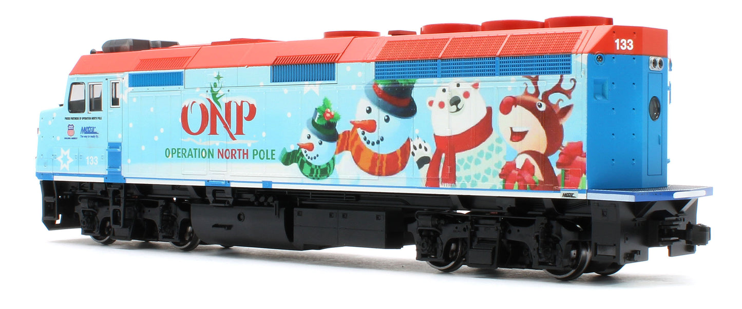 37-2016-DCC EMD F40PH ONP Christmas Train 2016 - DCC-Fitted