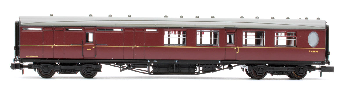 LNER Thompson Brake Second Corridor BR Maroon No. E16859E