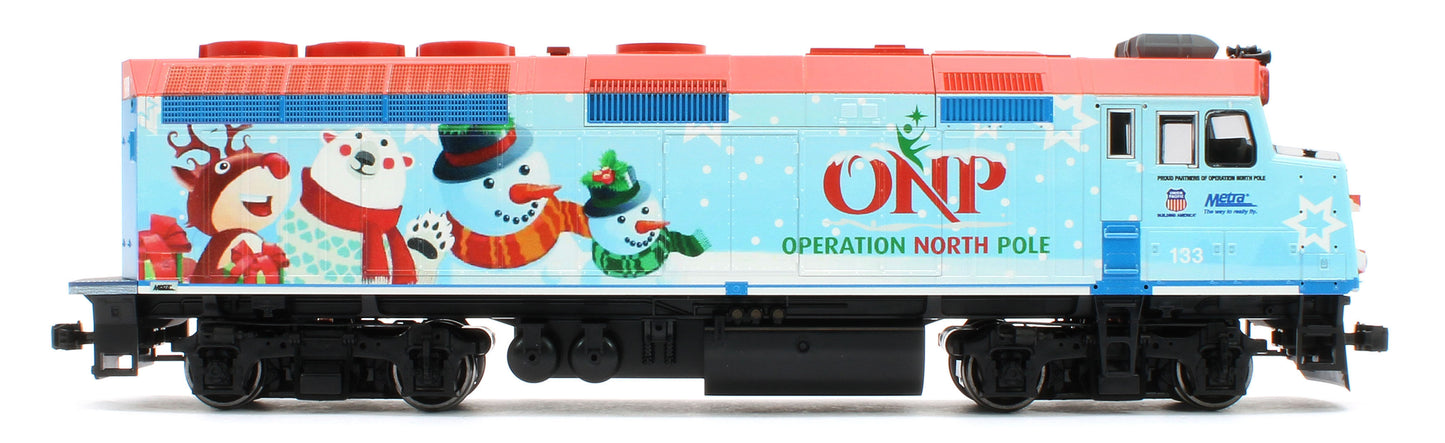 37-2016-DCC EMD F40PH ONP Christmas Train 2016 - DCC-Fitted