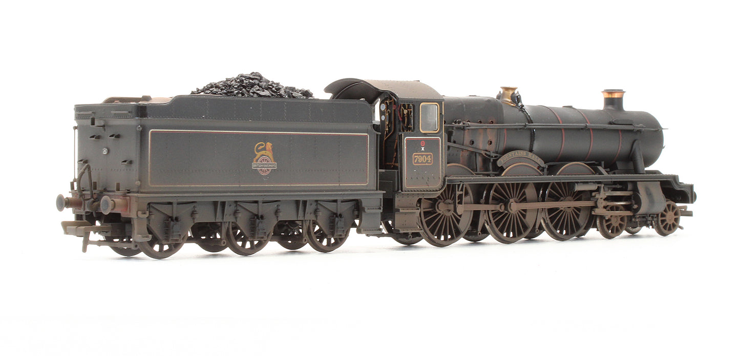 Pre-Owned Class Modified Hall Class 7904 BR Lined Black Early Emblem 'Fountains Hall' Steam Locomotive - Custom Weathered